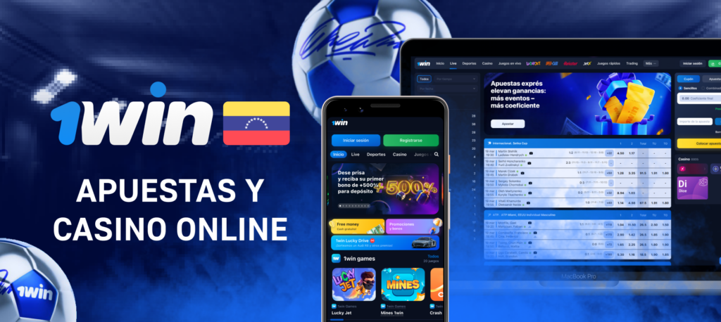 Interfaz móvil de 1Win Casino Latam